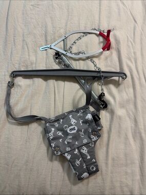 Jolly Jumper Baby Door Jumper - Gray Animal Print